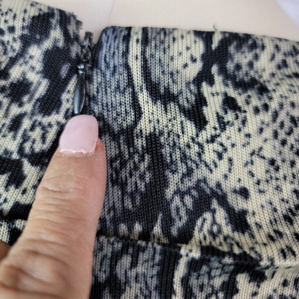 PHILOSOPHY Republic Snakeskin Print Bodycon Dress Ruched Side Back Night Out - Picture 13 of 16